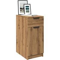 Berkfield Home Desk Cabinet Artisan Oak 33x50x75 cm Engineered Wood in Brown | Size: 33 x 50 x 75 cm