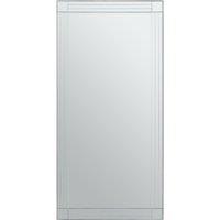Orsina Sana Rectangular Wall Mirror with Linear Detail in Clear