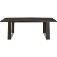 Orsina Dining Table in oak veneer, Modern Kitchen Table, Decorative Table, Luxe Lounge Table, Garden Table For Patio in Black