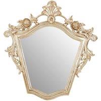 Orsina Versatile Champagne Finish Tapered Wall Mirror, Elegant Hallway Mirror For Bedroom, Functional Lounge Mirror in Silver