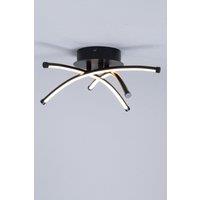BHS Lighting Aalto Flush Ceiling Light in Black