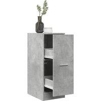 Apothecary Cabinet Concrete Grey 30x41x77.5 cm Engineered Wood