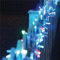 Xmas Haus Cluster Lights White Rubber IP65 5m/250 LED Colour Change