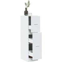 Berkfield Home Apothecary Cabinet White 30x41x118 cm Engineered Wood | Size: 30 x 41 x 118 cm