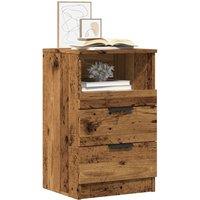 Berkfield Home Bedside Cabinet Old Wood 40x36x65 cm Engineered Wood in Brown | Size: 40 x 36 x 65 cm