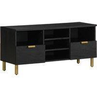 TV Cabinet Black 100x33x46 cm Engineered Wood