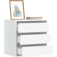 Corner Chest of Drawers White 60x41x58 cm Engineered Wood