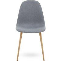 Orsina Modern Design Dining Chair With Ashwood Effect Legs, Comfortable Modern Dining Chair, Versatile Modern Chair in Grey