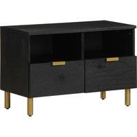 TV Cabinet Black 70x33x46 cm Engineered Wood