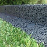 Primrose Flexiborder Garden Edging for Lawns Border Edge Piece in Grey | Size: 5 Pack
