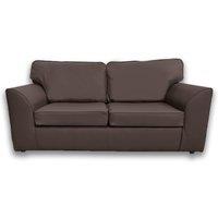 Furnishings For Less UK Danbury Leather 3 Seater Sofa Full Back Black, Brown or Grey
