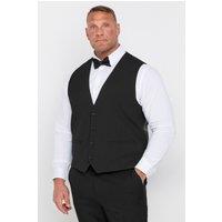 BadRhino Men's Single-breasted Suit Waistcoat in Black | Size: 60R