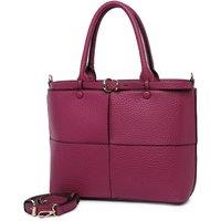Raffaella Women's Buckle Detail Shoulder Bag in Wine