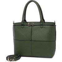 Raffaella Women's Buckle Detail Shoulder Bag in Green