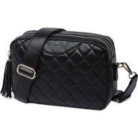 Raffaella Women's Quilted Cross Body Camera Bag in Black