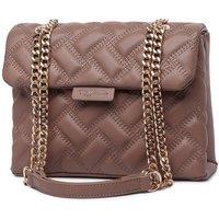 Raffaella Women's Quilted Chain Shoulder Bag in Taupe