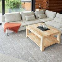 Novecrafto Self Adhesive Vinyl Floor Tiles Pack of 30 Peel & Stick Vinyl Floor Tiles (30.5 x 30.5cm) in Light Grey | Size: 30.5 x 30.5 cm