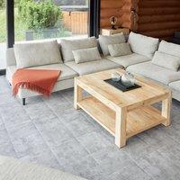 Novecrafto Self Adhesive Vinyl Floor Tiles Pack of 30 Peel & Stick Vinyl Floor Tiles (30.5 x 30.5cm) in Stone | Size: 30.5 x 30.5 cm