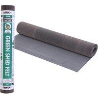 Novecrafto Heavy-Duty Standard Grade Shed Roofing Felt (10m x 1m) in Green