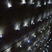 Samuel Alexander 3.5m x 1.2m Christmas Window Net Lights with Multi-Action Cool White LEDs