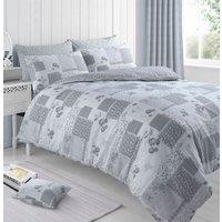 Velosso Maya Cotton Rich Printed Duvet Cover & Pillowcase Set in Grey | Size: King