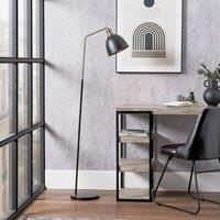Ruma Black & Gold Task Floor Lamp