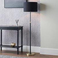 Ruma Black & Gold Adjustable Height Floor Lamp