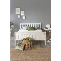 Aspire Atlantic Bed Frame in White | Size: Small Double