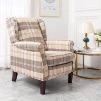 SquareBoxx Kensington Premier Recliner Armchair in Beige