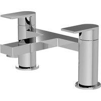 Balterley Contemporary Deck Mounted Bath Filler Tap Chrome in Silver
