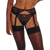 Freya Women's Loveland Suspender Belt in Black | Size: 16