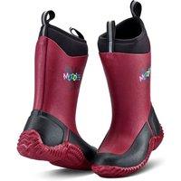 Grubs Boots Muddies Icicle Neoprene Wellington Boots in Dark Red | Size: Infant 11