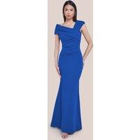 Goddiva Women's One Shoulder Evening Maxi Dress in Cobalt | Size: 14