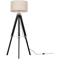 ValueLights Clipper Black Floor Lamp
