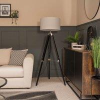 ValueLights Clipper Black Floor Lamp