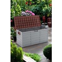 290L Large Plastic Garden Storage Box with Wheels