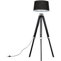 ValueLights Clipper Black Floor Lamp