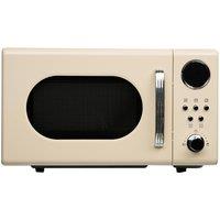 SIA 20L Retro Freestanding Microwave In Cream 700W FRM20AP
