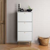 Home Garden Direct Devon - Shoe Cabinet - White