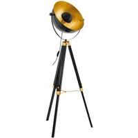 Eglo Covaleda Black & Gold Floor Lamp