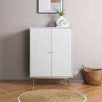 Home Garden Direct Devon - Highboard Storage Cabinet - White