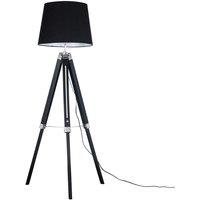 ValueLights Clipper Tripod Black Floor Lamp Base