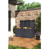 430L Grey Waterproof Outdoor Garden Storage Box