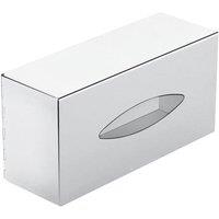 Cosmic Tissue Box Cover, Steel, Free-standing, Collection Architect S+ in White