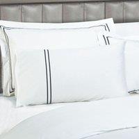 Sweet Dreams Luxurious Egyptian Cotton Embroidered Blue Duvet Cover in White