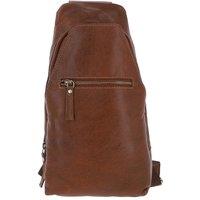 Real Leather Three Pocket Sling Bag
