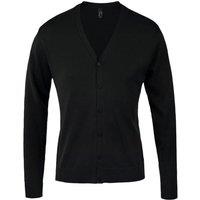 SOL'S Men's Golden V Neck Cardigan in Black | Size: 2XL