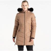 Dare 2b Women's Striking IV Padded Jacket in Light Brown | Size: 8