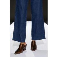 RUNWAY 1.8.1.8 Women's Western Heeled Mules in Copper | Size: 4