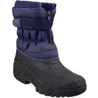 Cotswold Women's Chase Touch Fastening & Zip up Winter Boot in Navy | Size: 5